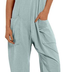 One Piece Jumpsuits for Women Casual Sleeveless Spaghetti Strap Rompers Summer O